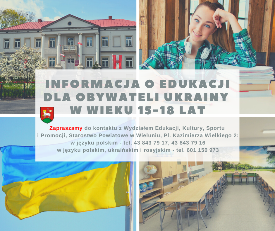 Edukacja Obywateli Ukrainy  w wieku 15 - 18 lat